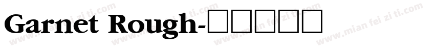 Garnet Rough字体转换